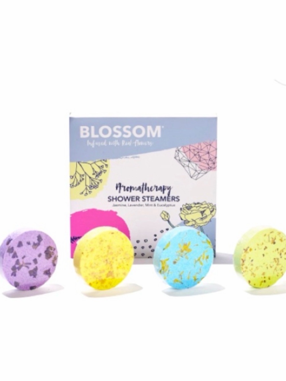 Blossom Beauty In Bloom Aromatherapy Shower Steamers 4 Pack NIB Spa Gift NEW PC - Picture 2 of 4